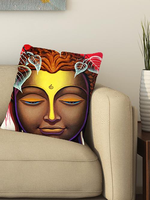 la verve digital printed cotton cushion cover - 13462025 - Very Small Image - 1