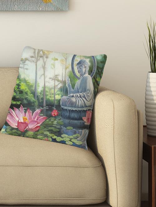 la verve digital printed cotton cushion cover - 13462028 - Very Small Image - 1
