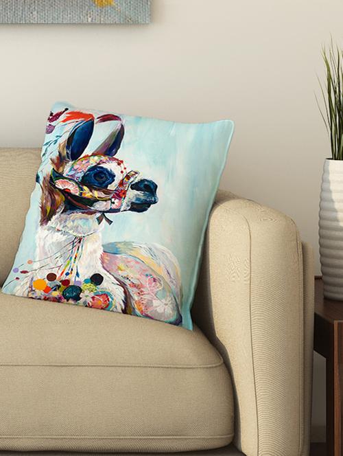 la verve digital printed cotton cushion cover - 13462037 - Very Small Image - 1
