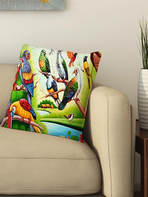la verve digital printed cotton cushion cover - 13462041 - Very Small Image - 1