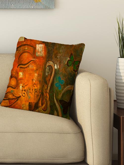 la verve digital printed cotton cushion cover - 13462044 - Very Small Image - 1