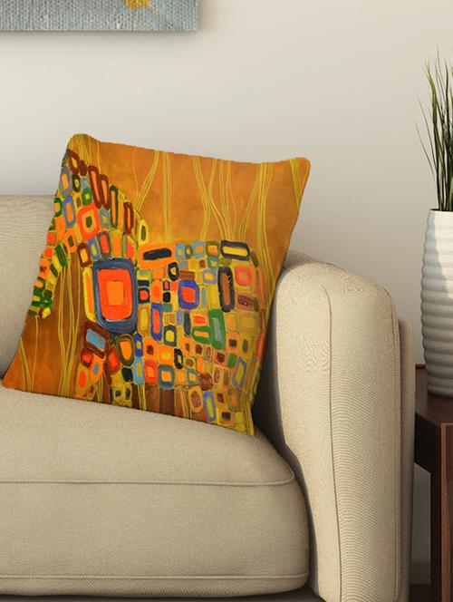 la verve digital printed cotton cushion cover - 13462049 - Very Small Image - 1