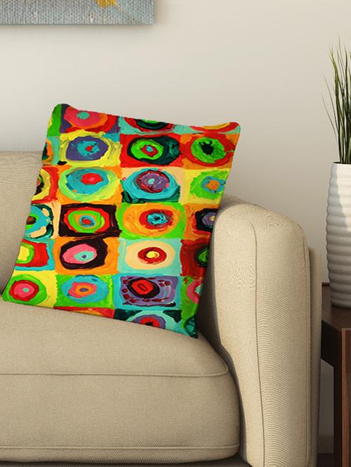 la verve digital printed cotton cushion cover - 13462056 - Very Small Image - 1
