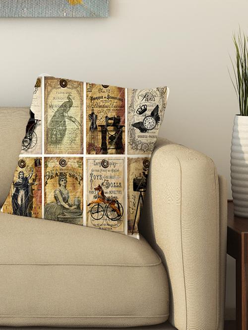 la verve digital printed cotton cushion cover - 13462064 - Very Small Image - 1