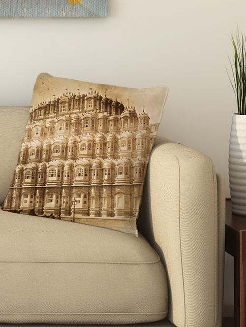 la verve digital printed cotton cushion cover - 13462081 - Very Small Image - 1