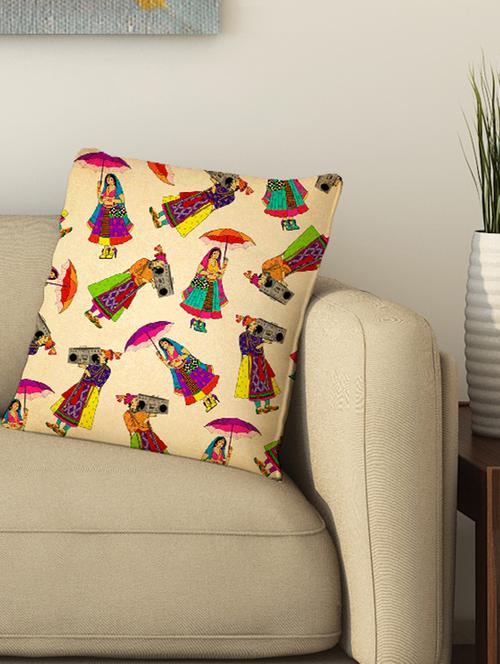 la verve digital printed cotton cushion cover - 13462090 - Very Small Image - 1