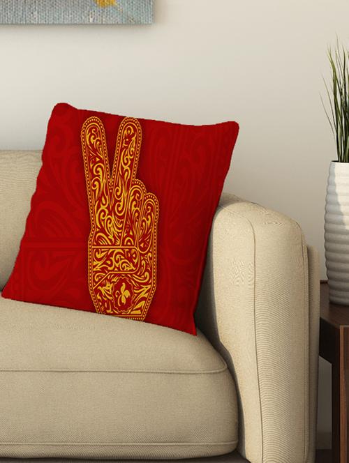 la verve digital printed cotton cushion cover - 13462094 - Very Small Image - 1