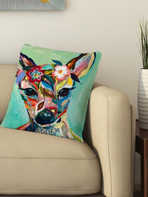 la verve digital printed cotton cushion cover - 13462095 - Very Small Image - 1