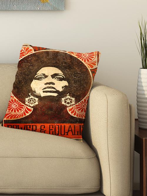 la verve digital printed cotton cushion cover - 13462104 - Very Small Image - 1