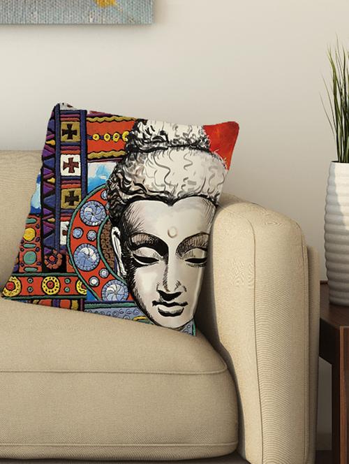 la verve digital printed cotton cushion cover - 13462106 - Very Small Image - 1