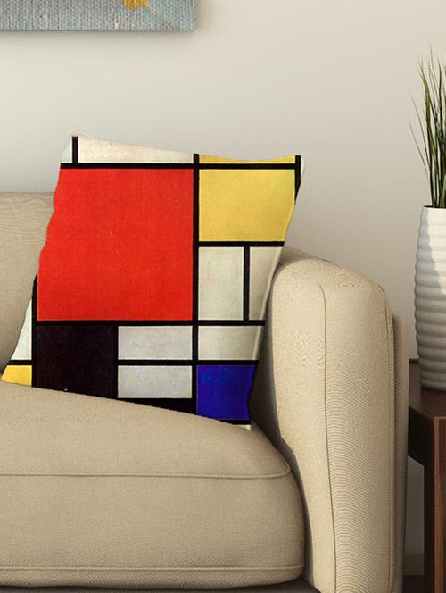 la verve digital printed cotton cushion cover - 13462108 - Very Small Image - 1