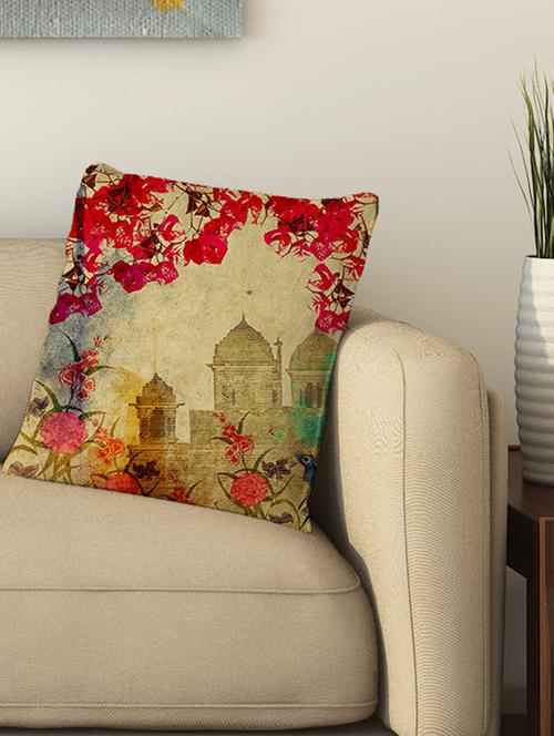 la verve digital printed cotton cushion cover - 13462114 - Very Small Image - 1