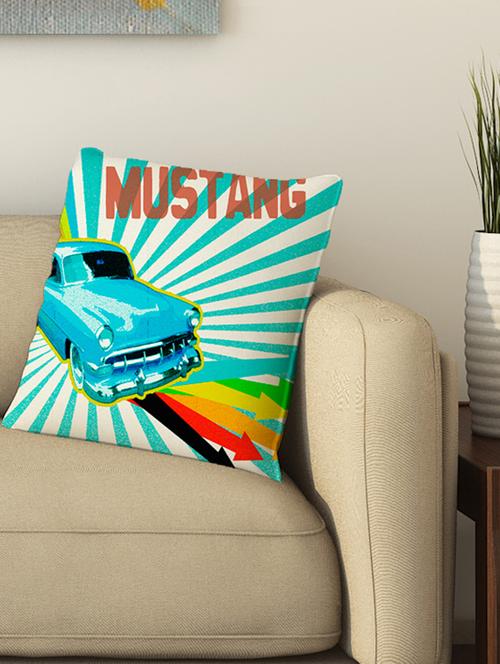 la verve digital printed cotton cushion cover - 13462123 - Very Small Image - 1