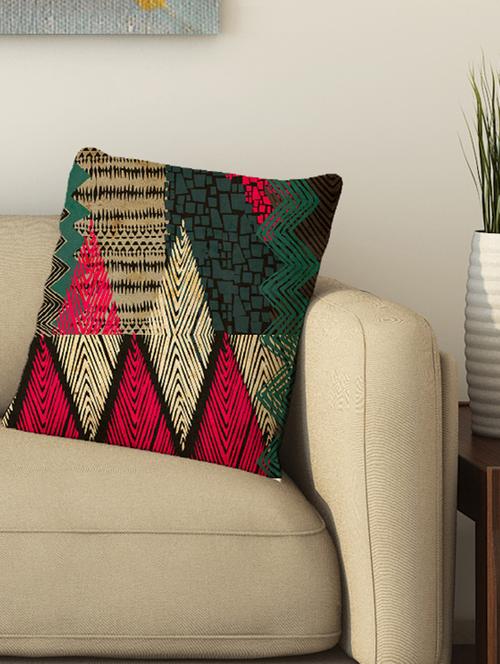 la verve digital printed cotton cushion cover - 13462127 - Very Small Image - 1