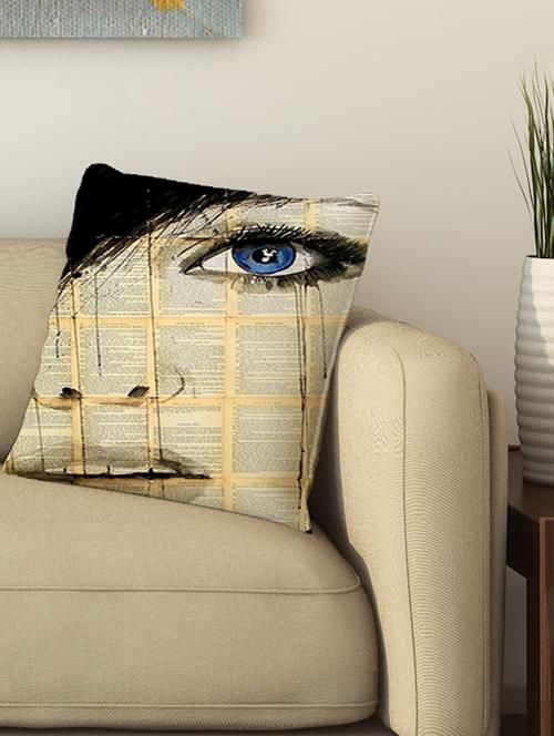 la verve digital printed cotton cushion cover - 13462145 - Very Small Image - 1
