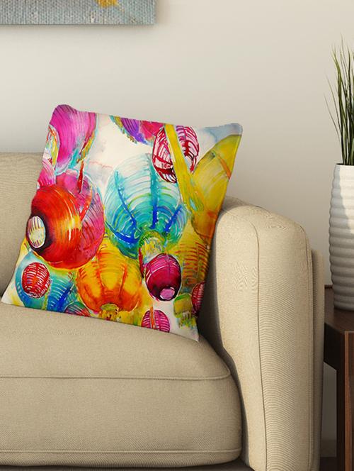la verve digital printed cotton cushion cover - 13462151 - Very Small Image - 1