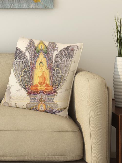 la verve digital printed cotton cushion cover - 13462169 - Very Small Image - 1