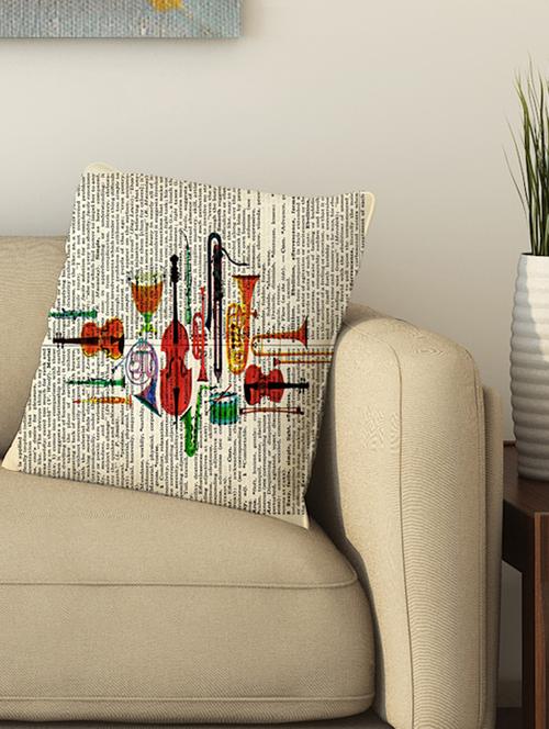 la verve digital printed cotton cushion cover - 13462192 - Very Small Image - 1