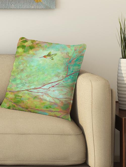 la verve digital printed cotton cushion cover - 13462200 - Very Small Image - 1
