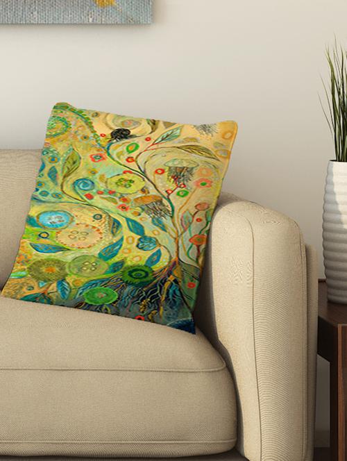 la verve digital printed cotton cushion cover - 13462202 - Very Small Image - 1