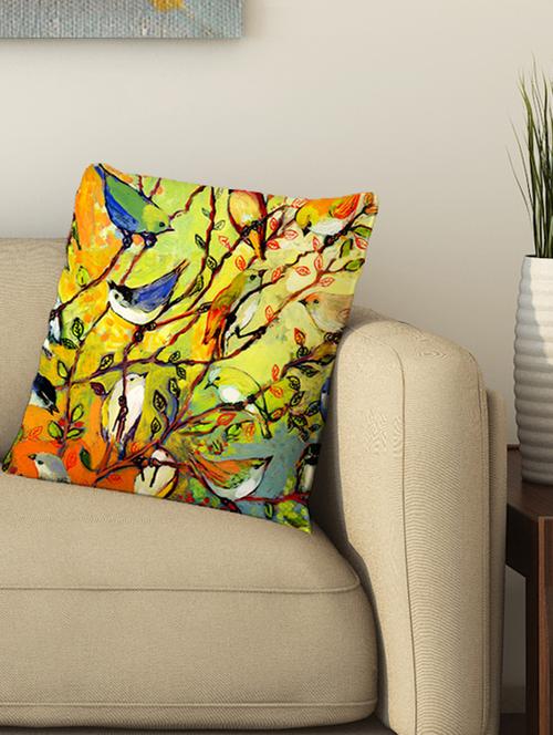 la verve digital printed cotton cushion cover - 13462211 - Very Small Image - 1