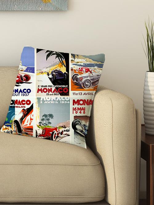 la verve digital printed cotton cushion cover - 13462213 - Very Small Image - 1