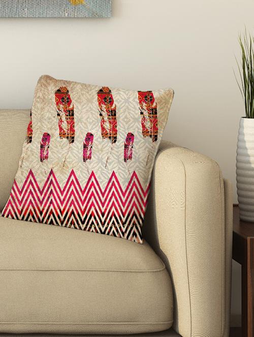 la verve digital printed cotton cushion cover - 13462215 - Very Small Image - 1