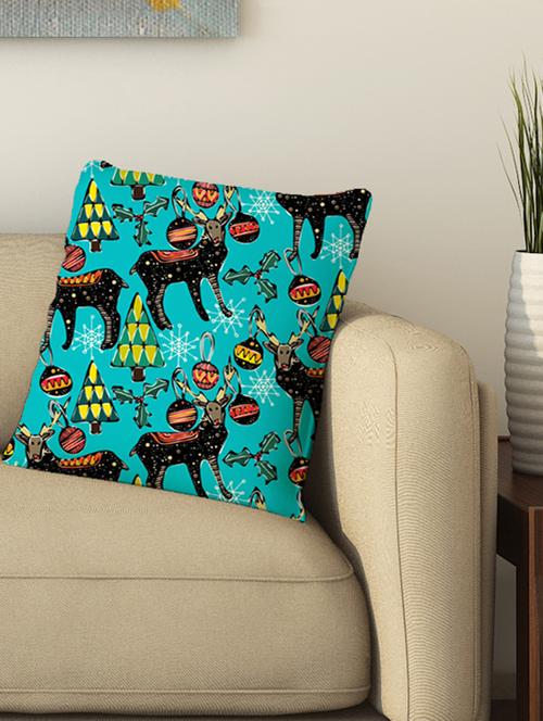 la verve digital printed cotton cushion cover - 13462222 - Very Small Image - 1