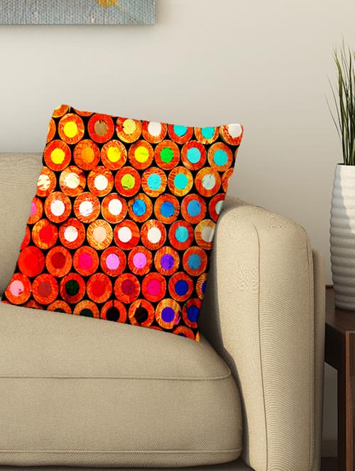 la verve digital printed cotton cushion cover - 13462243 - Very Small Image - 1