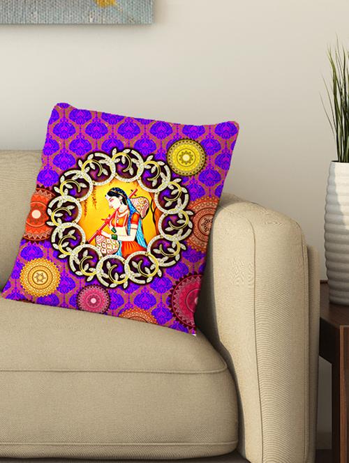 la verve digital printed cotton cushion cover - 13462253 - Very Small Image - 1