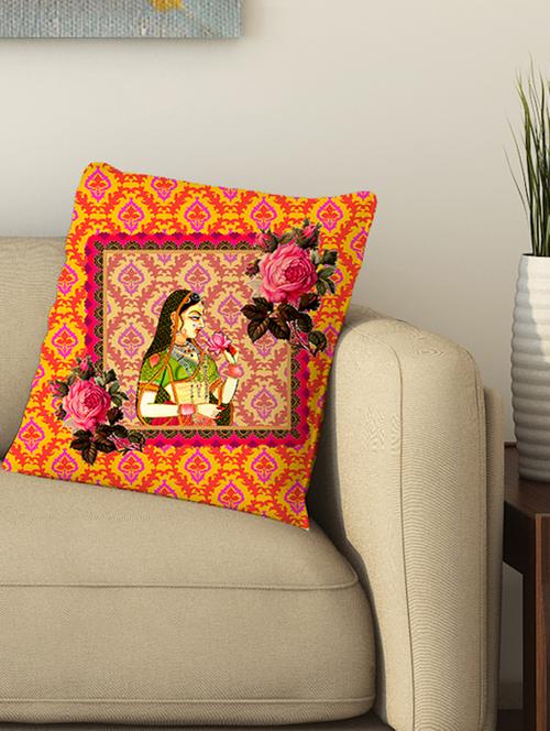 la verve digital printed cotton cushion cover - 13462258 - Very Small Image - 1
