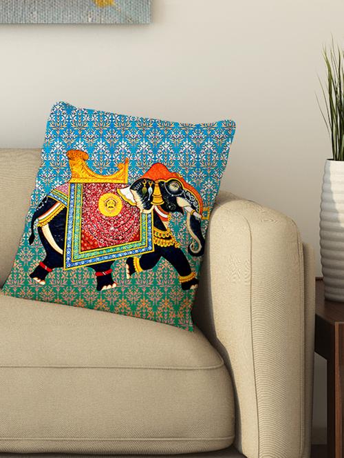 la verve digital printed cotton cushion cover - 13462259 - Very Small Image - 1