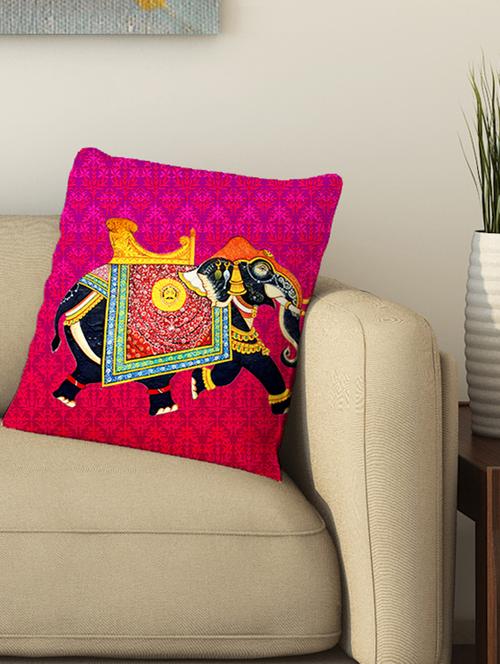 la verve digital printed cotton cushion cover - 13462261 - Very Small Image - 1