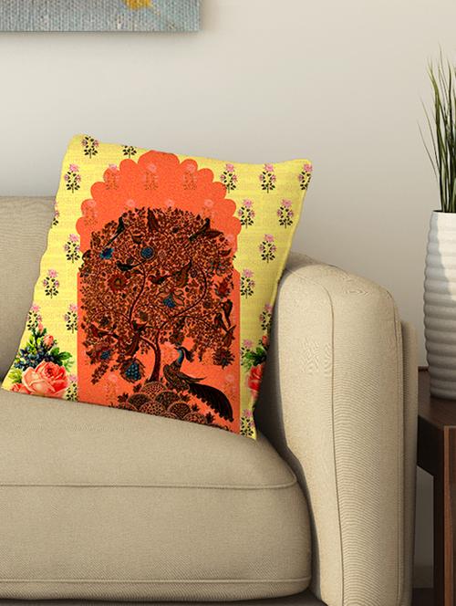 la verve digital printed cotton cushion cover - 13462270 - Very Small Image - 1