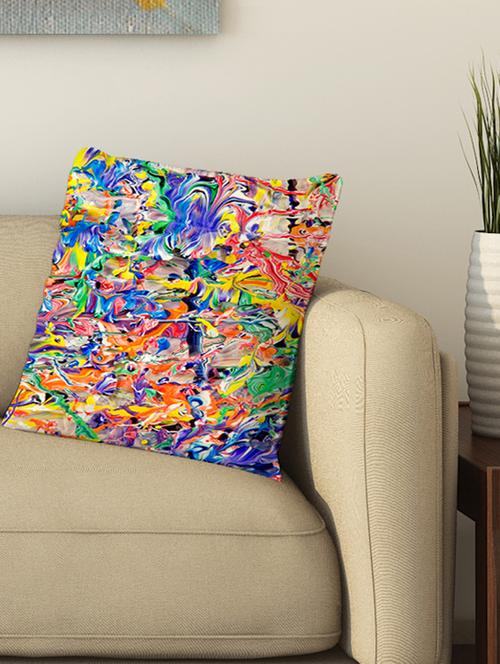 la verve digital printed cotton cushion cover - 13462276 - Very Small Image - 1