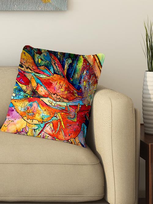 la verve digital printed cotton cushion cover - 13462277 - Very Small Image - 1