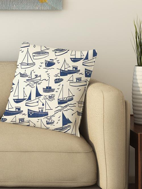 la verve digital printed cotton cushion cover - 13462284 - Very Small Image - 1