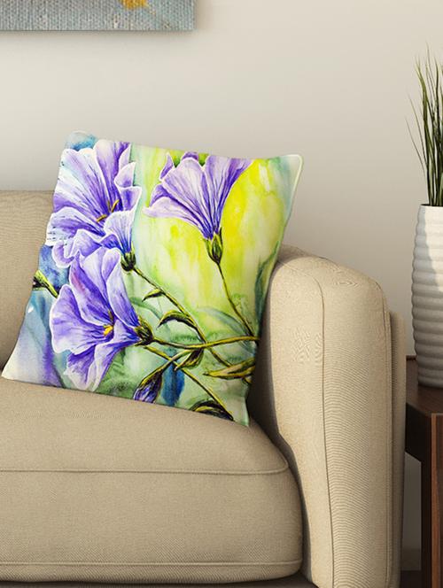 la verve digital printed cotton cushion cover - 13462285 - Very Small Image - 1