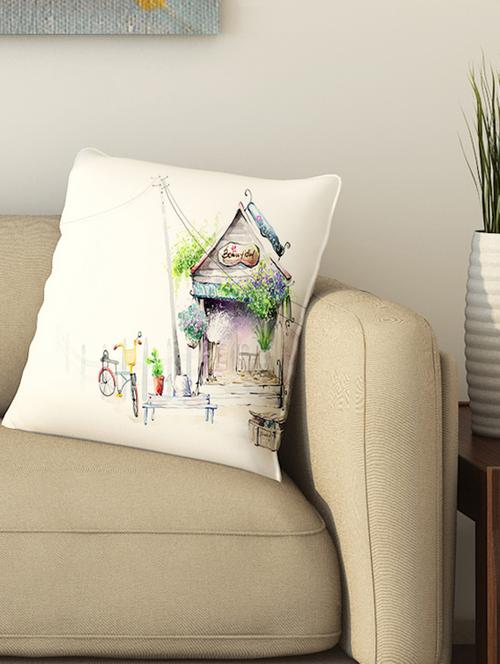 la verve digital printed cotton cushion cover - 13462297 - Very Small Image - 1