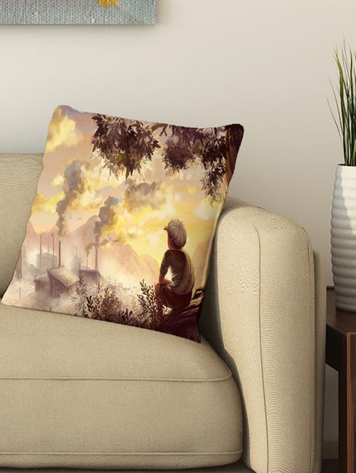 la verve digital printed cotton cushion cover - 13462298 - Very Small Image - 1