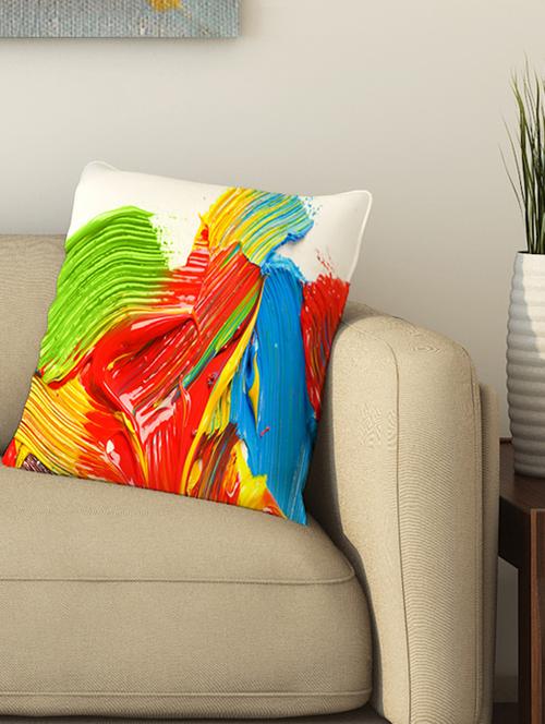 la verve digital printed cotton cushion cover - 13462310 - Very Small Image - 1