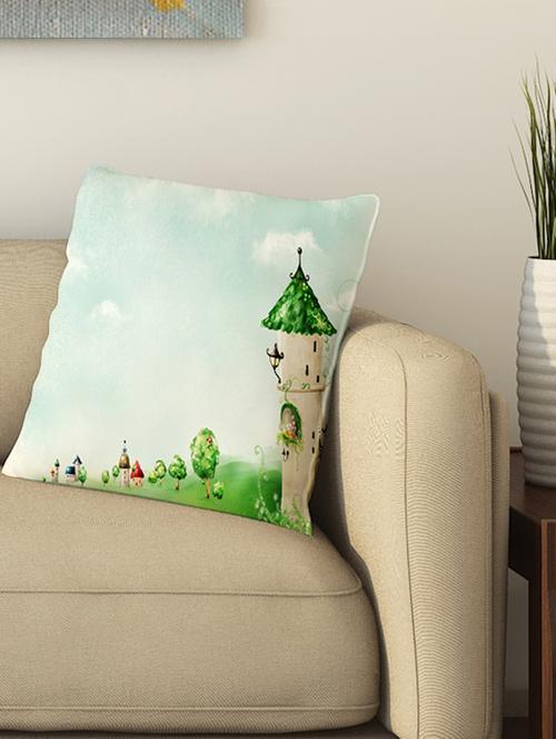 la verve digital printed cotton cushion cover - 13462321 - Very Small Image - 1