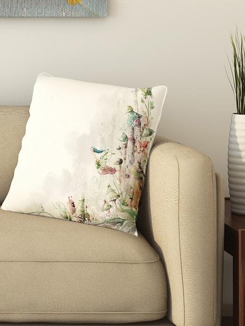 la verve digital printed cotton cushion cover - 13462322 - Very Small Image - 1