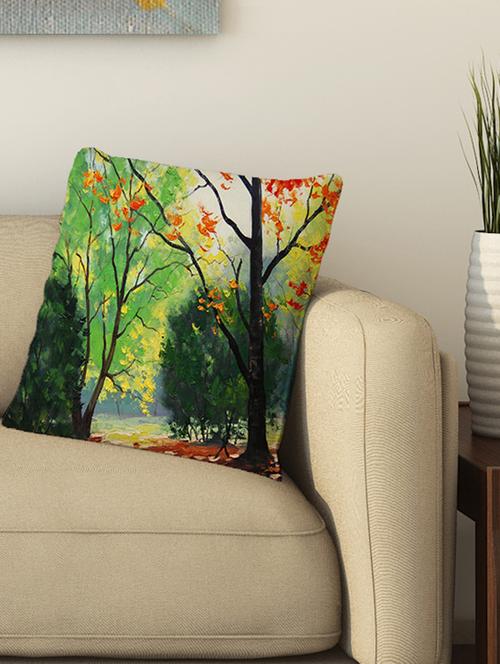 la verve digital printed cotton cushion cover - 13462324 - Very Small Image - 1