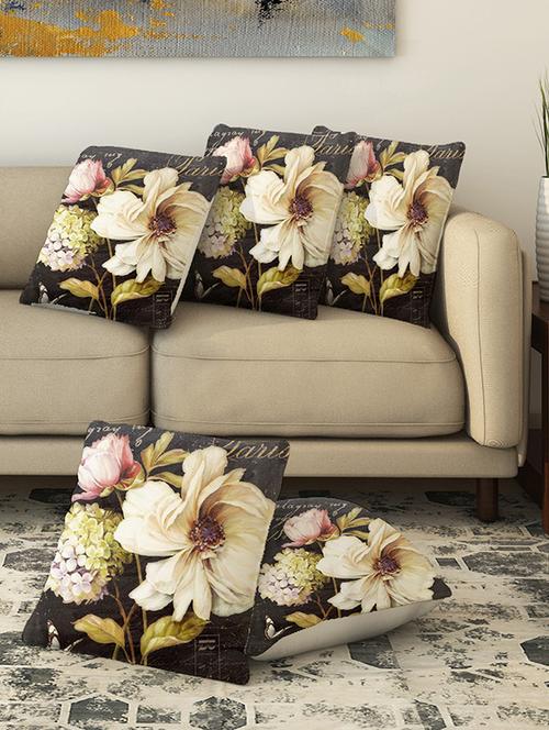 la verve digital printed canvas cushion cover - 13462650 - Very Small Image - 1