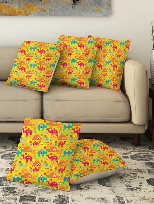 la verve digital printed canvas cushion cover - 13462661 - Very Small Image - 1