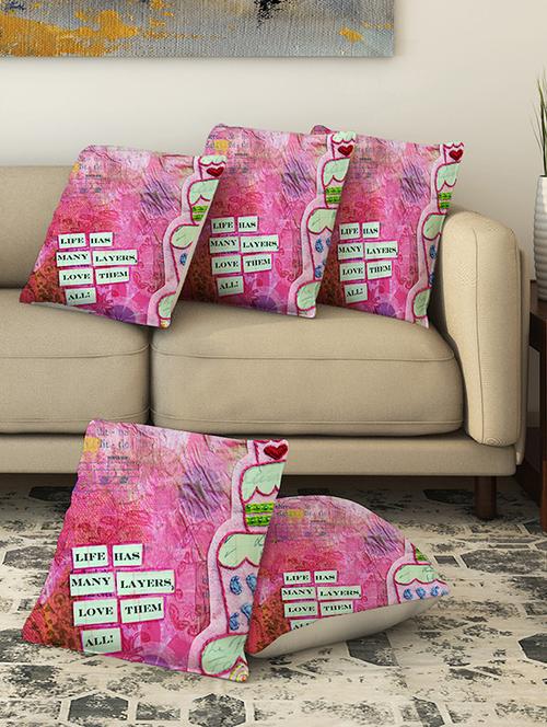 la verve digital printed canvas cushion cover - 13462666 - Very Small Image - 1