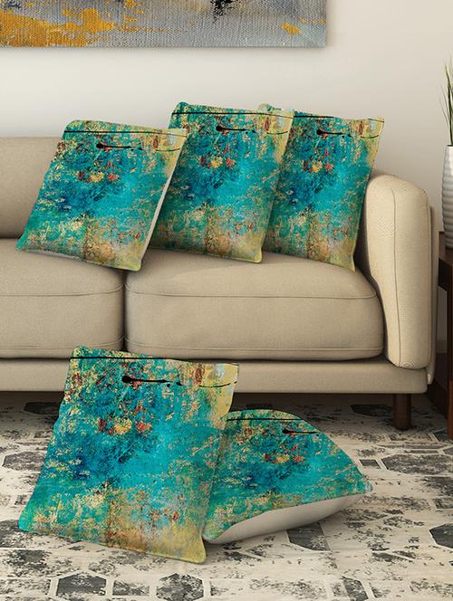 la verve digital printed canvas cushion cover - 13462669 - Very Small Image - 1