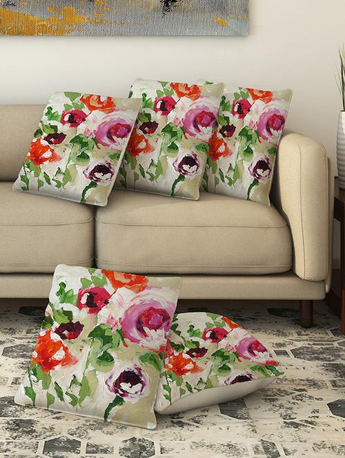la verve digital printed canvas cushion cover - 13462672 - Very Small Image - 1