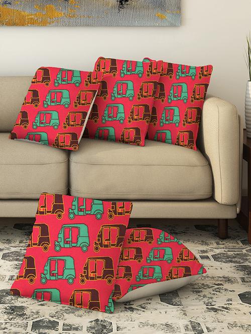 la verve digital printed canvas cushion cover - 13462679 - Very Small Image - 1